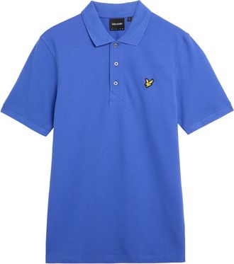 Lyle & Scott Tops, Heren, Blauw, S, Katoen, Plain Polo Shirt