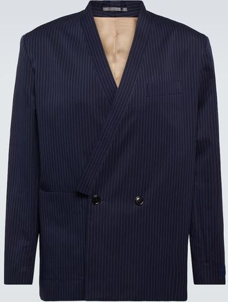 Kenzo Pinstripe cotton and linen jacket