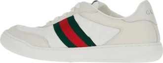Gucci Screener Sneaker - Dames - Sneakers - Wit - 40 EU - Leer - Schoenen