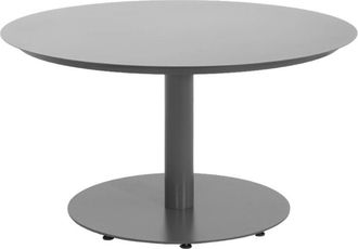 Sweeek Round aluminum garden table &Oslash;140cm seats 6 anthracite - Oreva