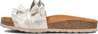Verbenas Schoenen, Dames, Geel, 36 EU, Gouden Metallic Zomer Slippers