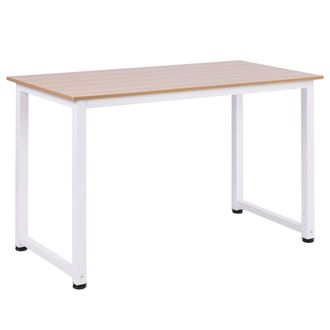HOMCOM Homcom - Mesa De Ordenador Escritorio Para Hogar Oficina Pies Ajustables 120x60x76cm