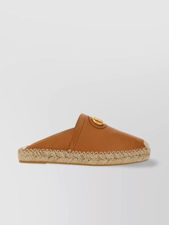 Valentino Garavani round toe espadrille sole mule