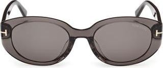 Tom Ford 54mm Oval Sunglasses in Grey/Other /Smoke at Nordstrom Rack