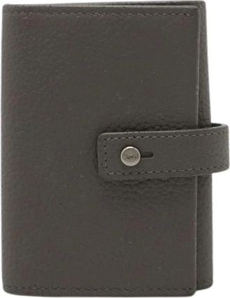 Saint Laurent Pre-owned Accessories, female, Gray, Size: ONE SIZE Pre-owned Leather Key Case