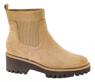 Corkys Footwear Womens Trail Mix Chelsea Boots In Sand Faux Suede
