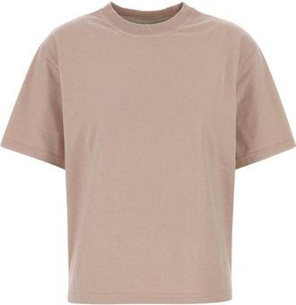 Golden Goose Natural Crew Neck Back Logo T-Shirt