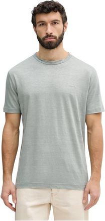 GANT T-shirts - Heren - T-shirts - Blauw - XL - Linnen - Tops