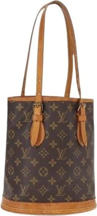 Louis Vuitton Pre-owned Bucket Bags, female, Brown, Size: ONE SIZE Pre-owned Bucket Bag