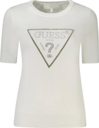 Guess Mujer, Camisetas, Blanco, Talla: S