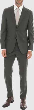 HUGO BOSS Abito monopetto in lana vergine stretch con revers classici