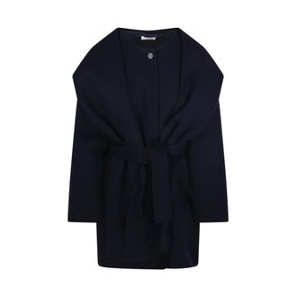 P.A.R.O.S.H. Belted Coats, female, Blue, S, 012 BLU Coat