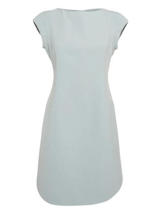 Emporio Armani A-lijn jurk met kapmouwen - Grijs