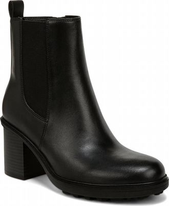 Vionic Womens Truckee Heeled Ankle Boot In Black