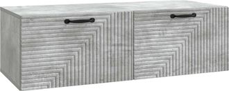 vidaXL Mueble Para Tv De Pared Gris Hormig&oacute;n 98 X 41 X 30 Cm Vidaxl