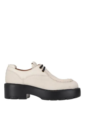 Miu Miu White Leather Dress Shoes