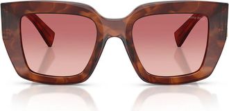 Miu Miu Sunglasses Mub05 S 26 E50 U Striated Tobacco/Smoky Red Women