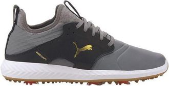 Puma Ignite Power Adapt Cage Crafted Grey Smooth Leather Mens Trainers 193825 06 - Size UK 9.5