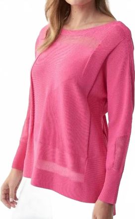 Joseph Ribkoff Ridley Lightweight Sweater In Raspberry