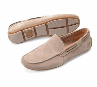 Born Mens Marcus Driving Moc Shoes In Taupe