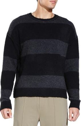 Civil Society Plush Oversize Crewneck Sweater in Black at Nordstrom Rack, Size Xx-Large