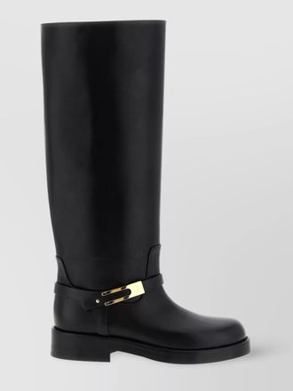 Elisabetta Franchi knee-high boots strap gold hardware