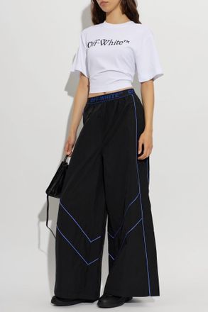 Off-white Short Loose-fit T-shirt, Womens, White