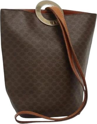 Celine Pre-owned Bucket Bags, female, Brown, Size: ONE SIZE Pre-owned Vintage Bucket Bag