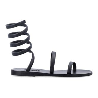 Ancient Greek Sandals Flat Sandals, female, Black, Size: 10 US Ofis Wrap Sandal