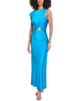 Sandro Silk-Blend Maxi Dress