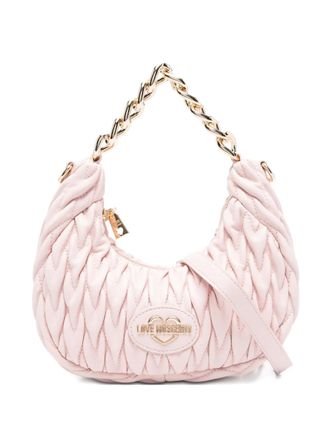 Love Moschino quilted chain-handle shoulder bag - Pink