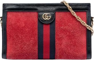 Gucci Pre-owned Shoulder Bags, female, Red, Size: ONE SIZE Pre-owned Crossbody Bag