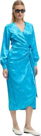 Never Fully Dressed Dames, Jurken, Blauw, Maat: XS Poliester