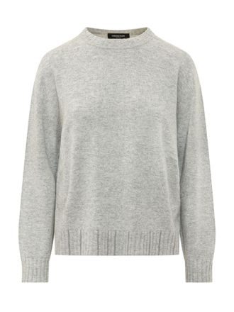 Fabiana Filippi Grey Solid Crew Neck Sweater