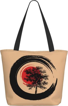 AOOEDM Japanese Calligraphy Art Ladies Shopping Bag 13x11x7in.The Perfect ValentineS Day Gift.It Is The Best ValentineS Day Gift For Mom, Daughter, Wife,Etc
