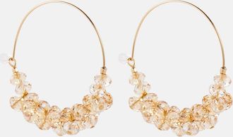 Isabel Marant Polly Large embellished hoop earrings