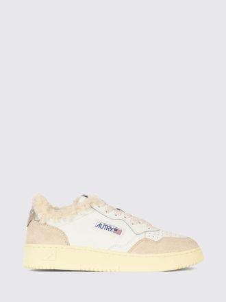 Autry Sneakers Medalist Low in pelle di vitello con interni in shearling