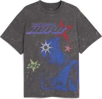 Puma T-shirt con grafica LaMelo Star Vision da uomo, Abbigliamento, Grigio, M