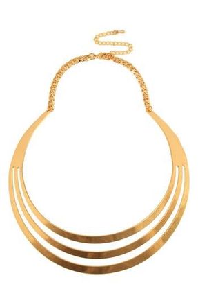 Eye Candy Los Angeles Orbit Collar Necklace in Gold at Nordstrom Rack