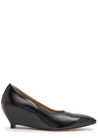 Maison Margiela Court 55 Heelless Wedge Pumps - Black