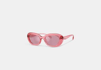 Coach C Hardware Round Sunglasses
