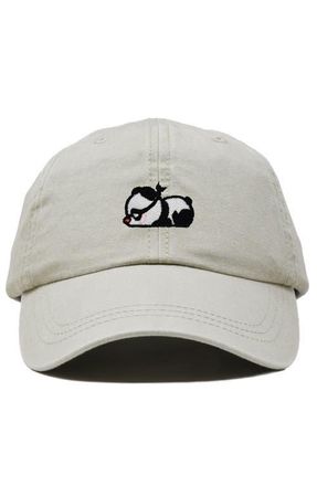 Dalix Pandit Panda Dad Cap in Washed Stone White at Nordstrom