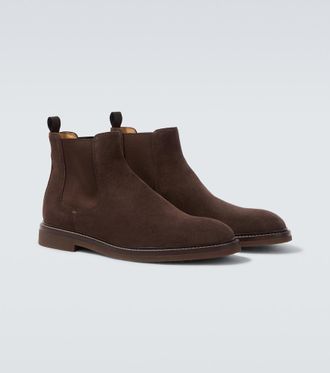 Brunello Cucinelli Suede Chelsea boots