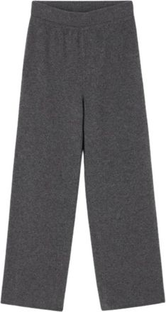 R&oacute;he Compact Gebreide Broek - Dames - Broeken - Grijs - Maat: S Wol
