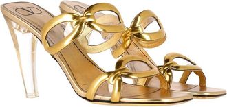 Valentino Womens Leather Chain 1967 110mm Mule, Size 40 (Authentic Pre-Loved)