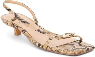 Matisse Footwear Fernando Slingback Sandal in Tan Multi Snake Embossed at Nordstrom, Size 10