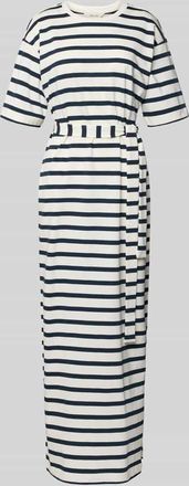 Selected Flie&szlig;endes Sweatkleid aus reiner Bio-Baumwolle Modell ESSENTIAL in Marine, Gr&ouml;&szlig;e XS