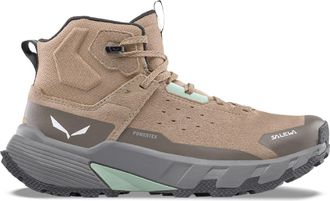 Salewa Womens Pedroc 2 Leather Mid Powertex Hiking Boots Khaki 10.5