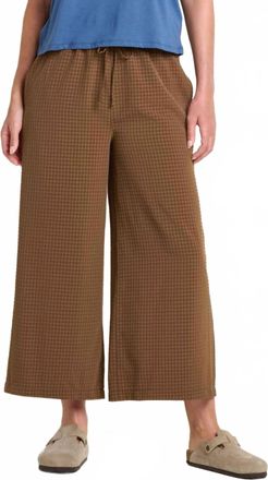 Toad & Co Sunkissed Wide Leg Crop Pants In Earth Texture