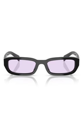 Prada 53mm Rectangular Sunglasses in Violet at Nordstrom